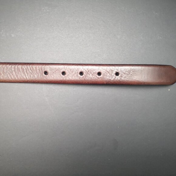 Florsheim Made in Italy Men's Size 30 Brown Full Grain Italian Leather Belt - Picture 3 of 9